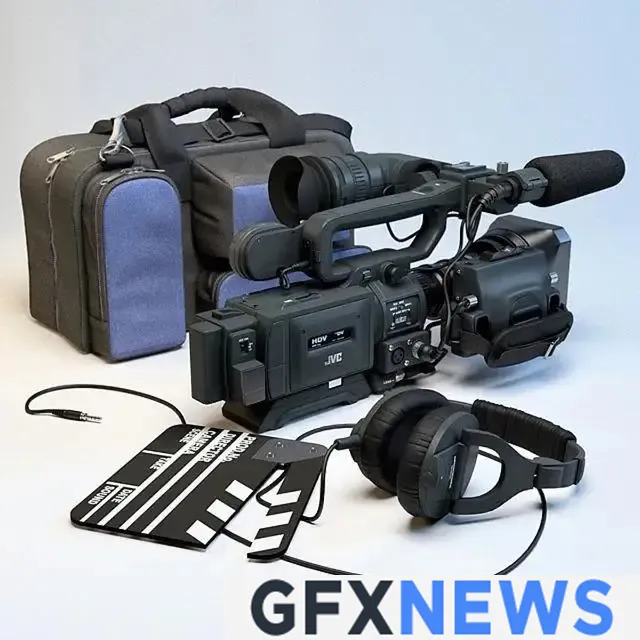 JVC, technology, pc, video, camera - 3D Model