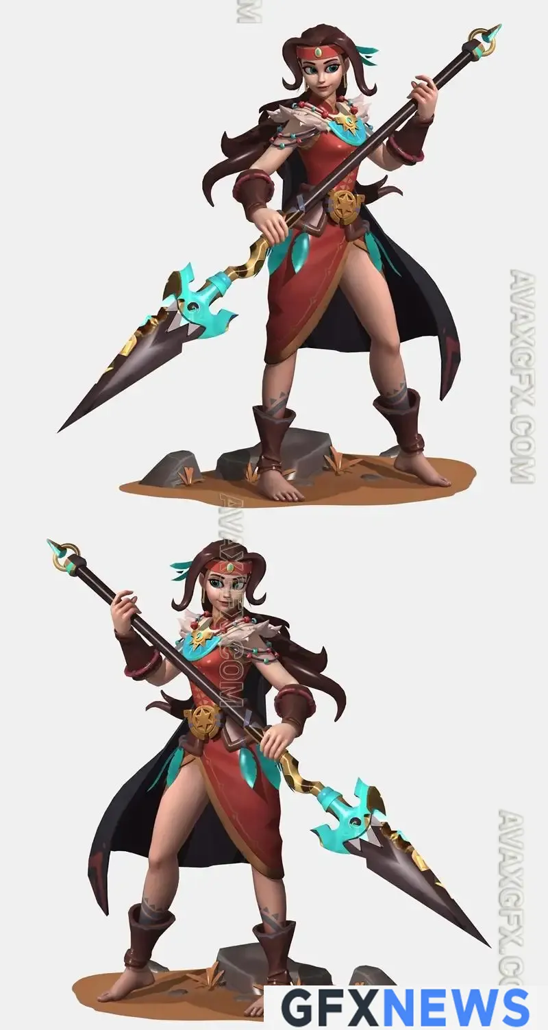Island princess game - 3D Model