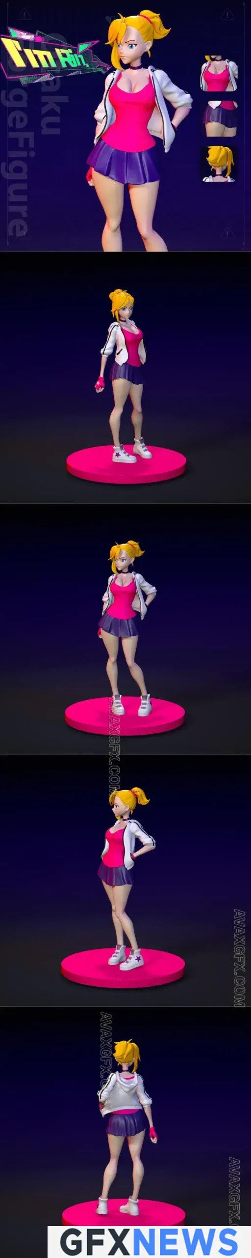 Android 18 - STL 3D Model