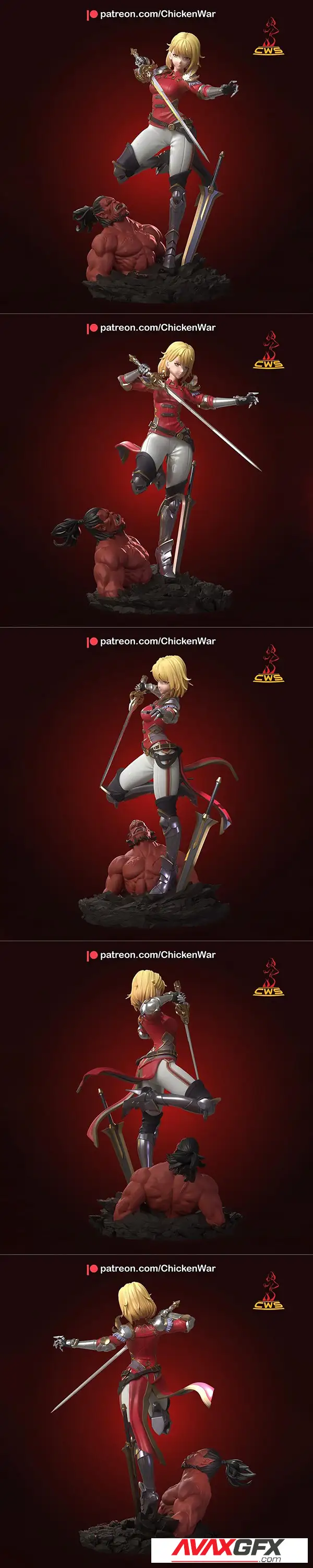 CW Studio – Solo Leveling – Cha Hae-In – 3D Print