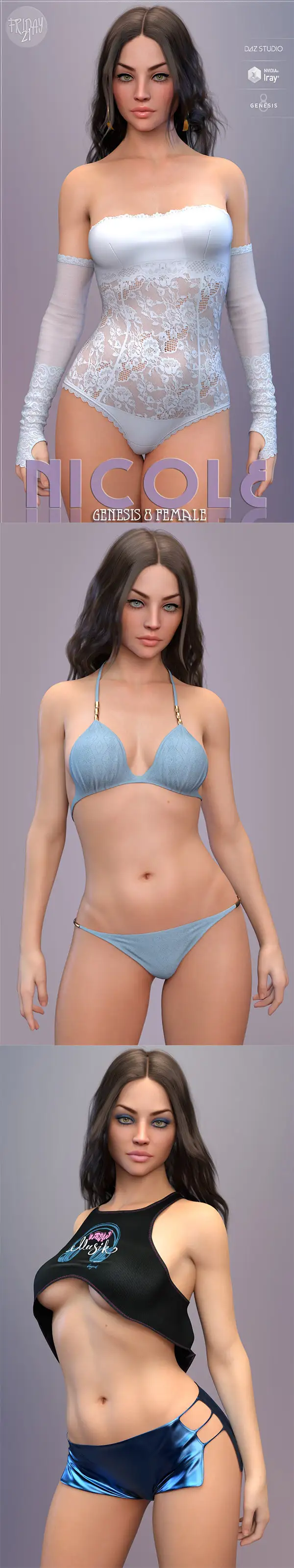 Nicole For Genesis 8 Female