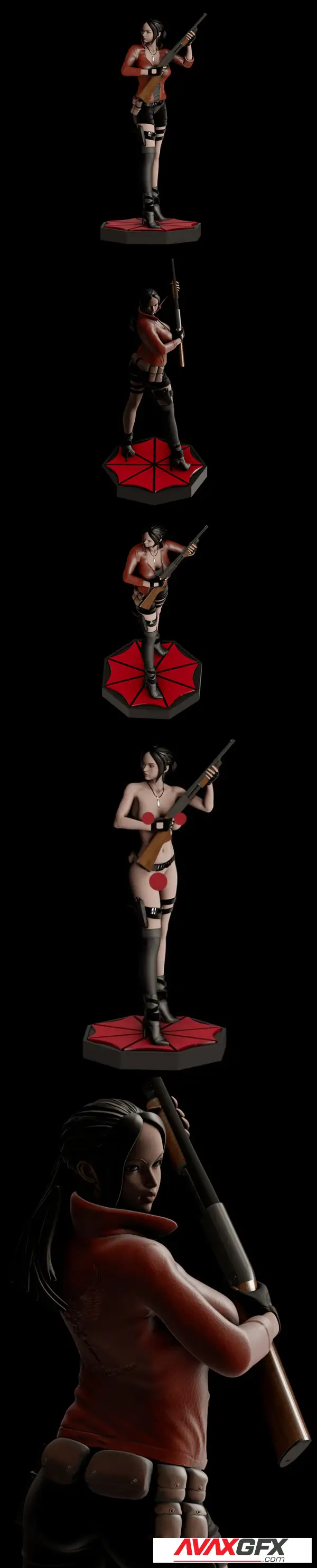PgGasta – Resident Evil – Claire Redfield – 3D Print