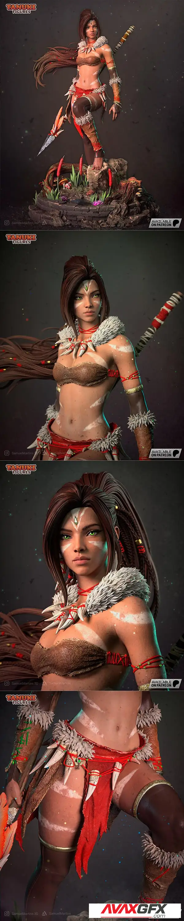 Tanuki Figures – Nidalee Fullsize – League of Legends – 3D Print