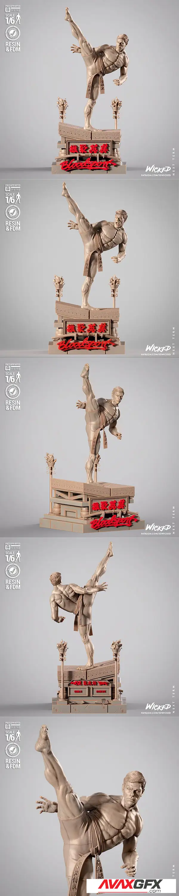 WICKED – Frank Dux Sculpture – 3D Print