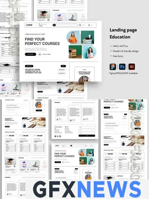Education Center Website Landing Page LGH6BU8