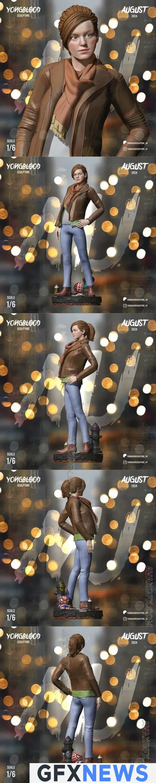 Yongblood Sculpture - Supergirl - 3D Model