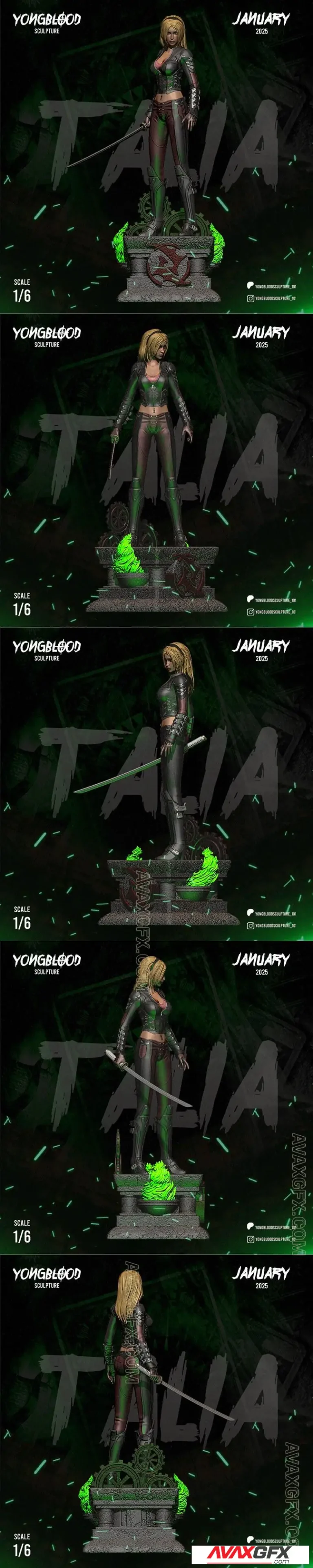 Yongblood Sculpture - Talia al Ghul - STL 3D Model