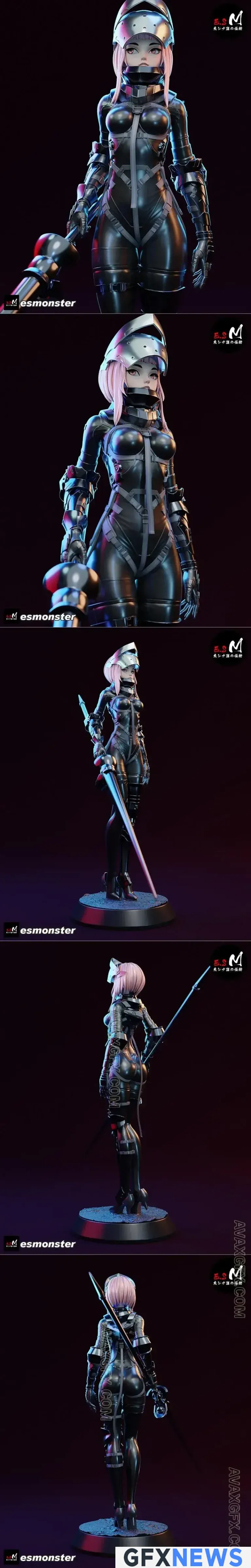 E.S Monster - Luna Snow - 3D Model