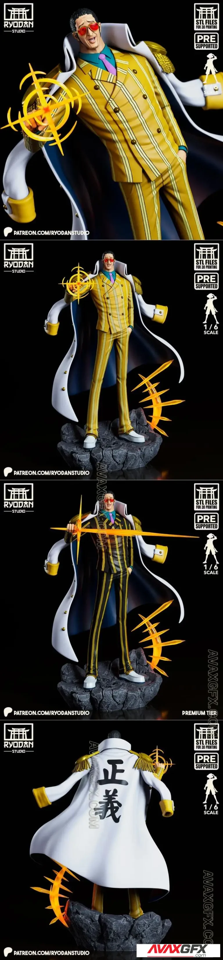 Ryodan Studio - Kizaru - One Piece - STL 3D Model