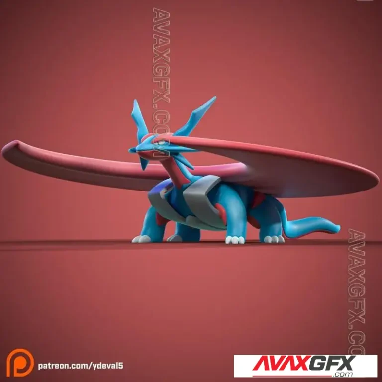 Mega Salamence - STL 3D Model