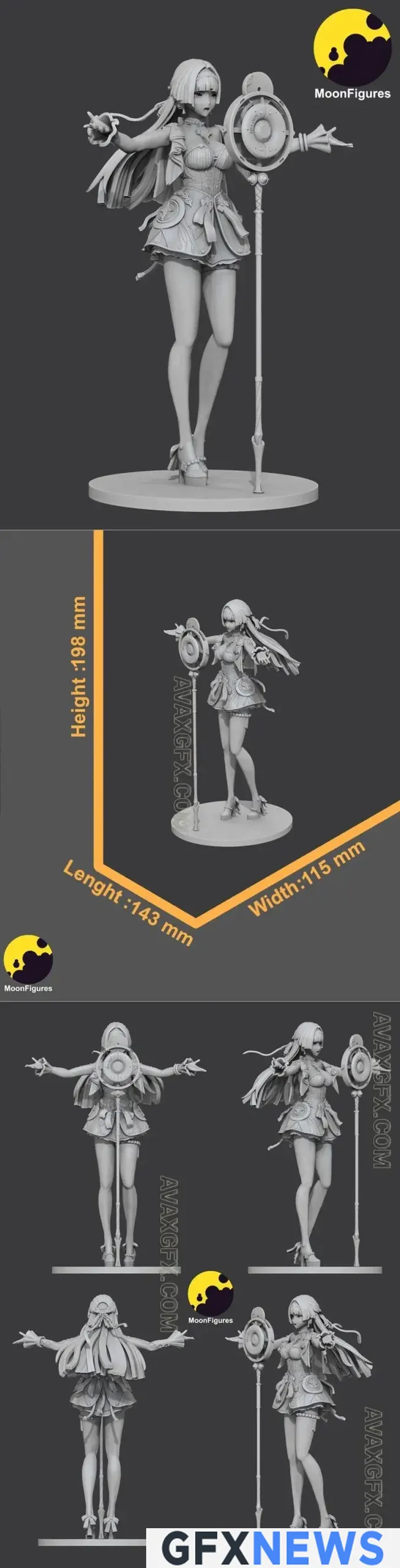 MoonFigures – Neko Hanekawa 3D Print