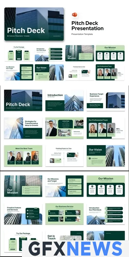 Download Green White Pitch Deck 001 L9YNALC