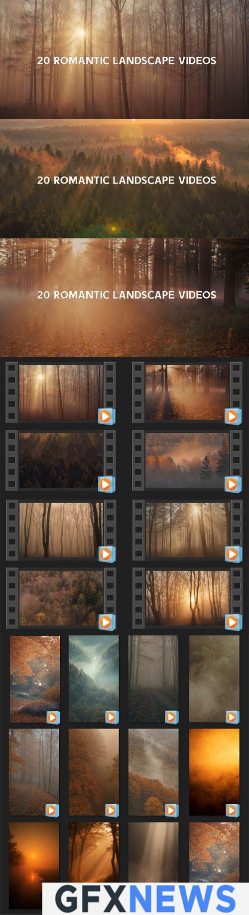 20 Romantic Landscapes - Stock Videos