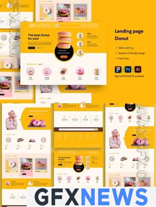 Bakery Website Landing Page 6EX7JLW