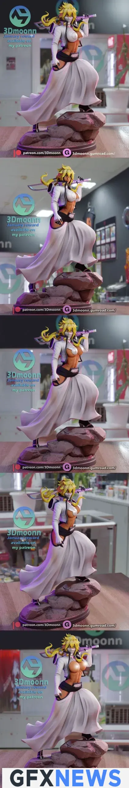 3Dmoonn – Tier Harribel – Bleach – 3D Print