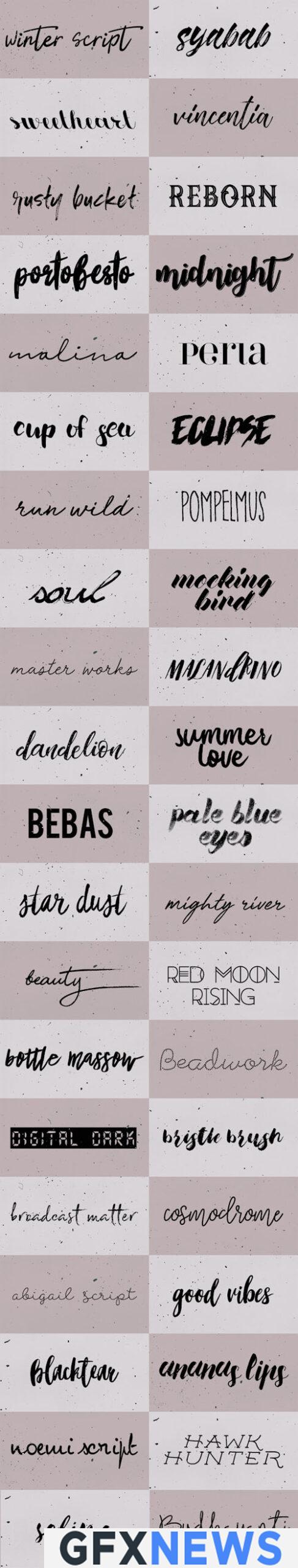 46 Fonts Pack