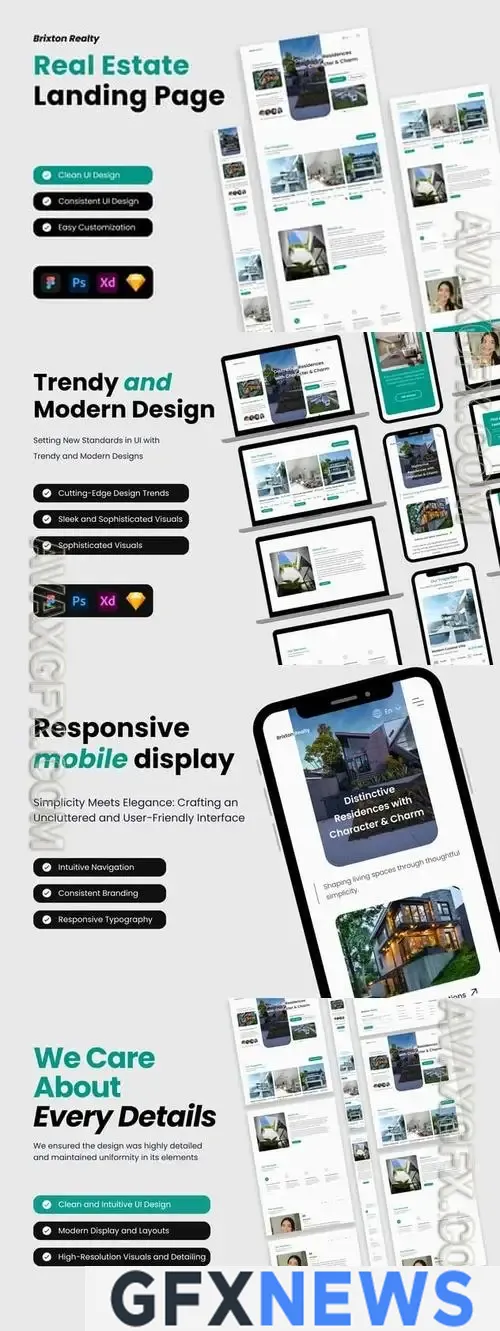 Brixton Realty - Real Estate Landing Page CG7555J