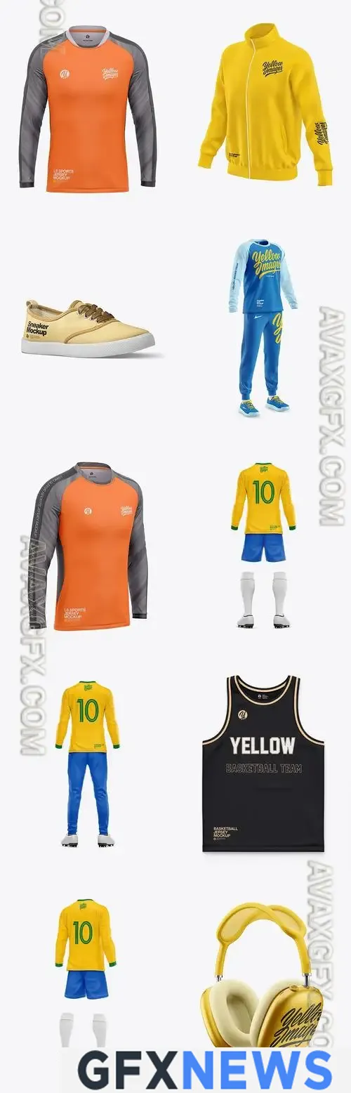 10 Apparel Mockup Bundle 20 - Yellowimages