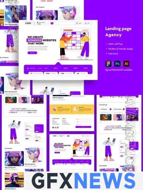 Business Agency Website Landing Page RGRDYXB