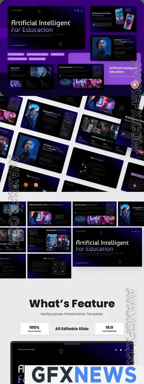 AI Education Presentation Powerpoint