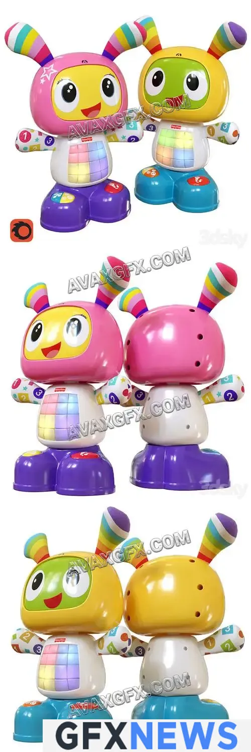 Fisher-Price Bibo & Bibel - 3D Model