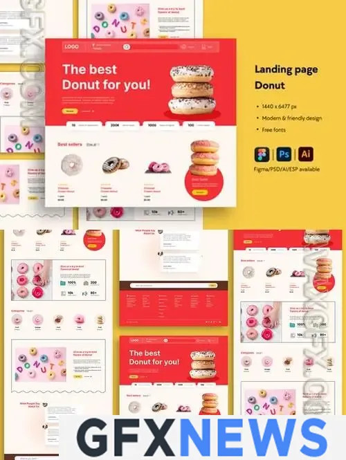 Bakery Website Landing Page BD4ZJ7G