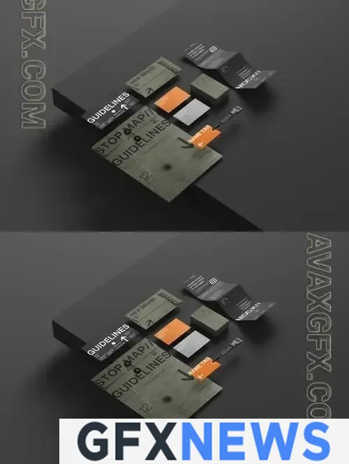 Corporate Branding Identity Mockup Kit YTJC9ZR
