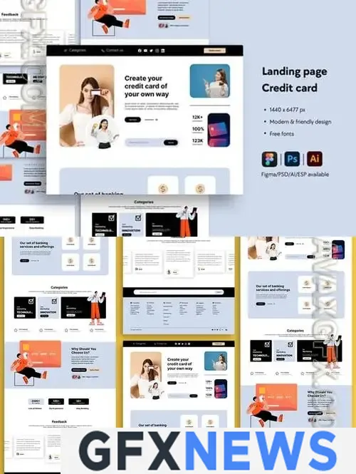 Credit Card Service Website Landing Page SUDRTT3