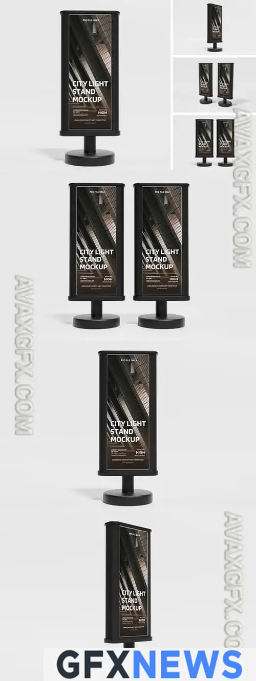City Light Stand Mockup HH367WU