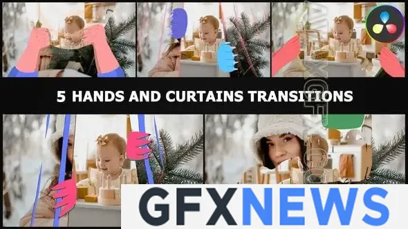 Hands And Curtain Backgrounds And Transitions