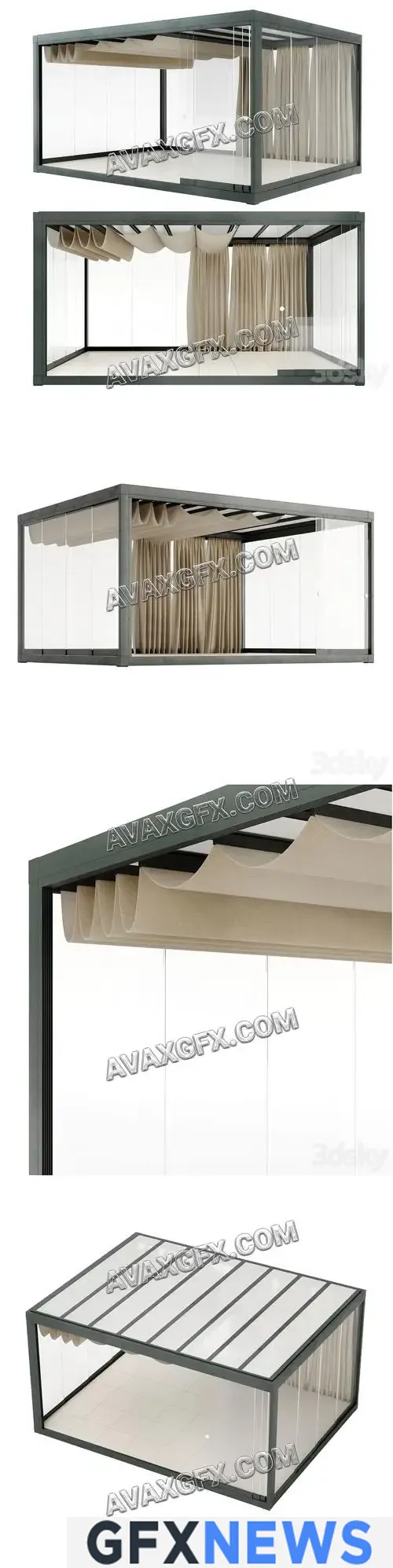 Eivissa Light & Proof pavilion Ethimo - 3D Model
