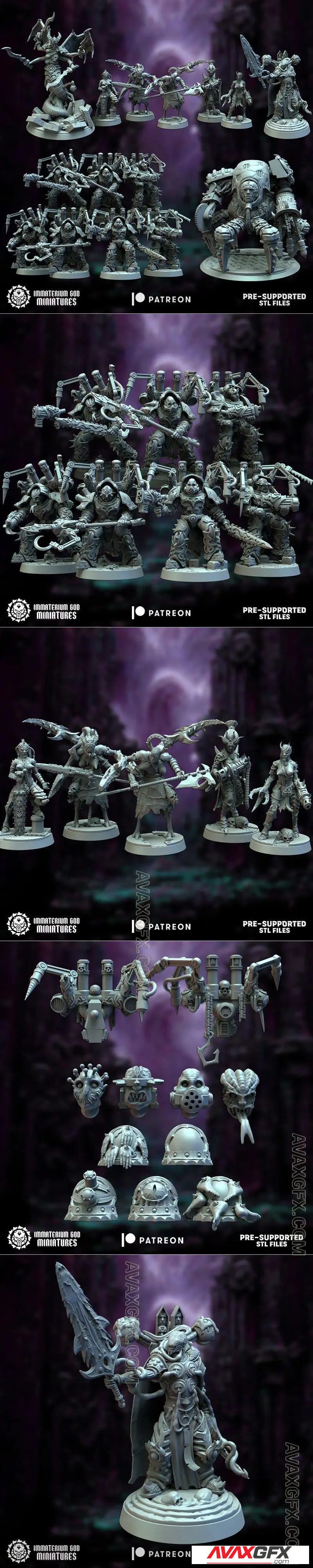 Immaterium God Miniatures - Citadel of Pain Vol.1 - STL 3D Model