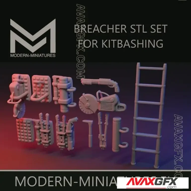 Breacher Kitbash Set - STL 3D Model