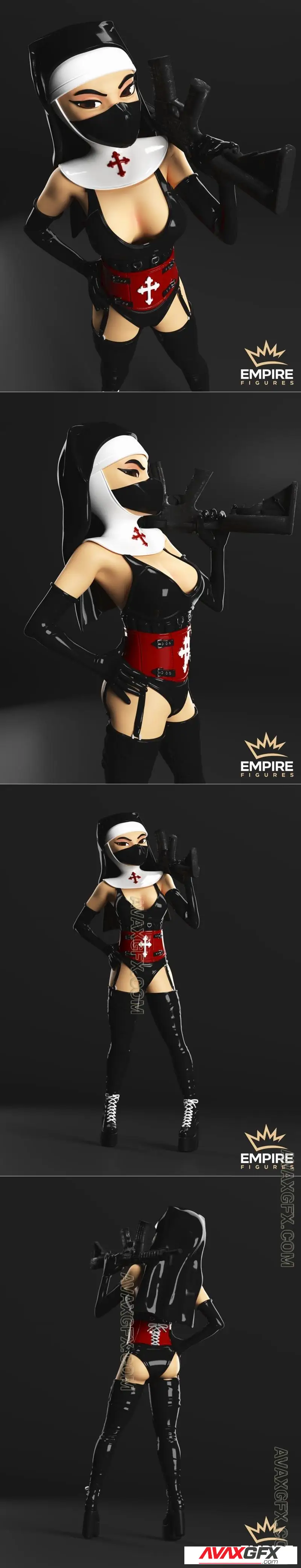 Empire Figures - Nun - STL 3D Model