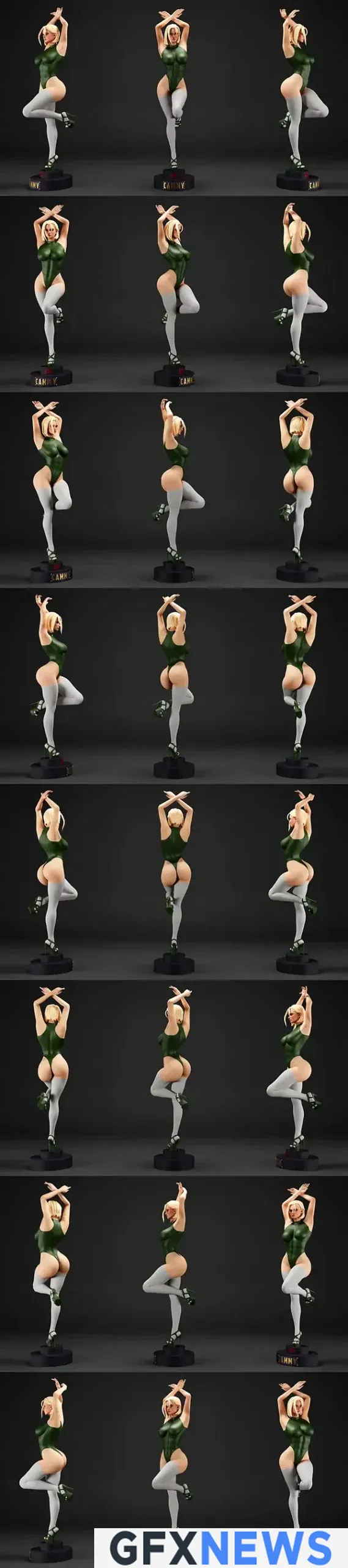 Cammy – Street Fighter – Street Dancer Version – Collectible – 3D Print