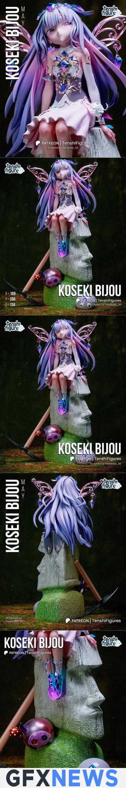 Tenshi Figures – Vtuber – Koseki Bijou – 3D Print