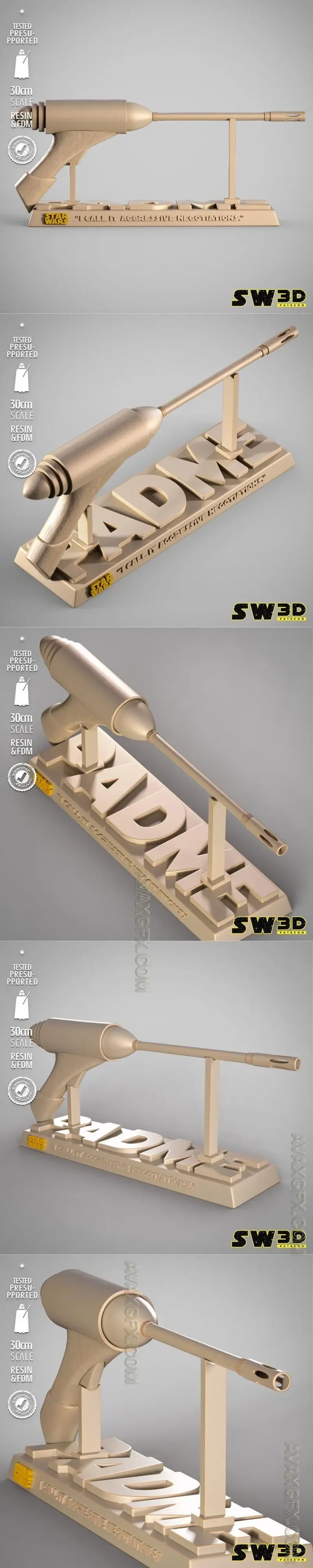 SW3D - Bláster ELG-3A - STL 3D Model