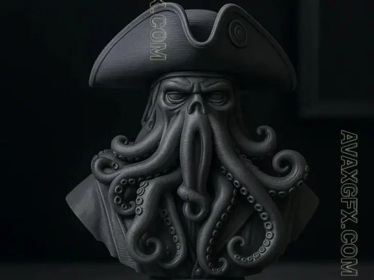 Davy Jones fan art - STL 3D Model