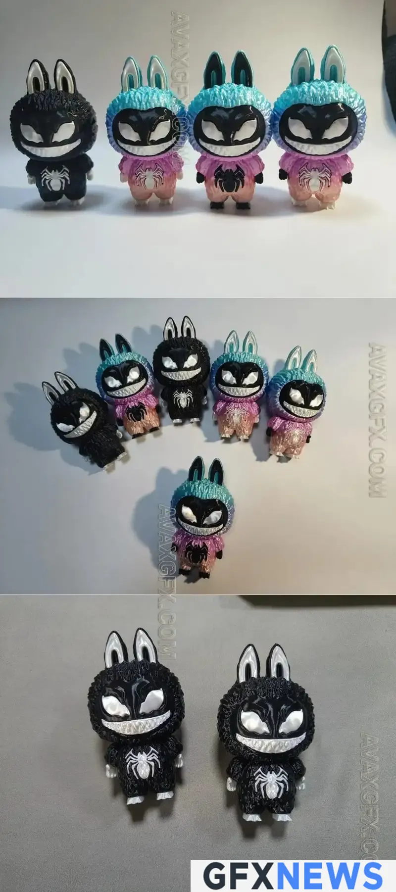 STL Miniatures - Zombie Set - STL 3D Model