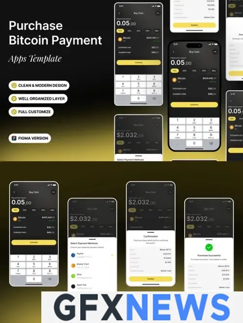 Purchase Bitcoin Payment Apps Template