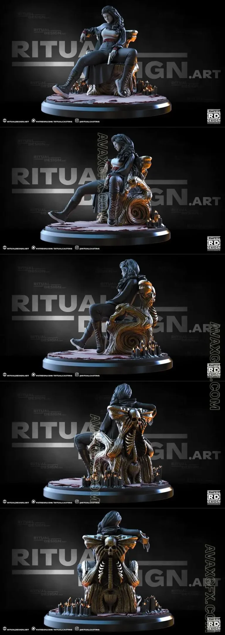 Ritual Design - Anastasia - STL 3D Model Ritual Design – Anastasia – STL 3D Model