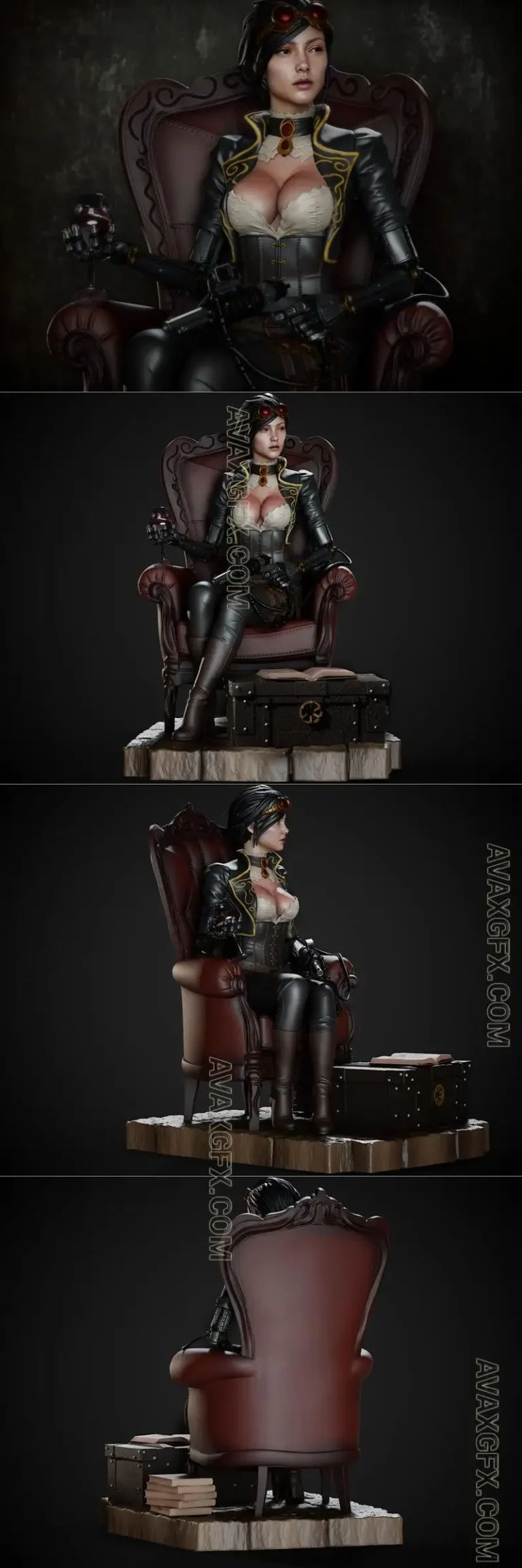 CA 3D Studios - Lady Mechanika - STL 3D Model
