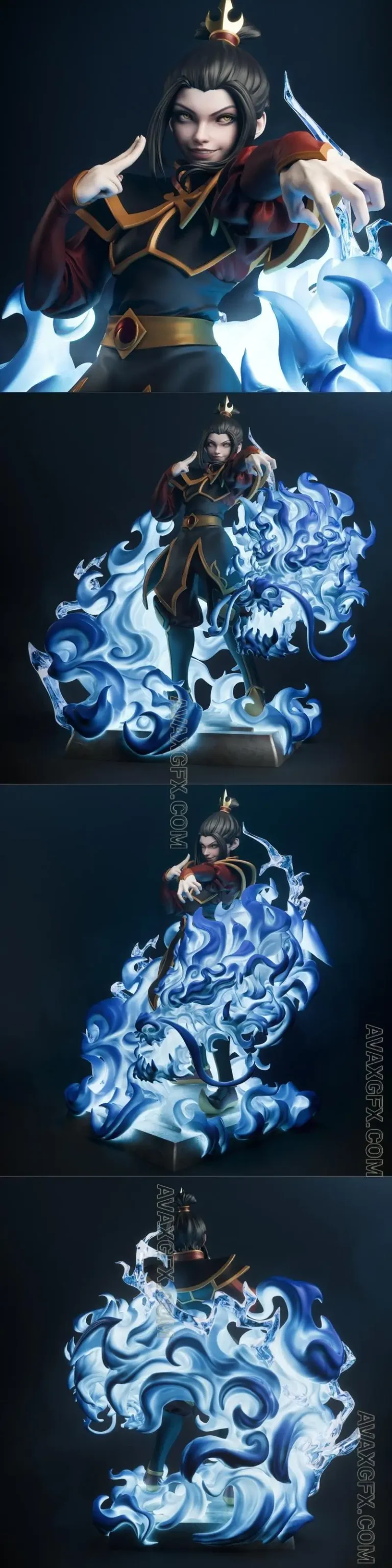 CA 3D Studios - Azula - STL 3D Model