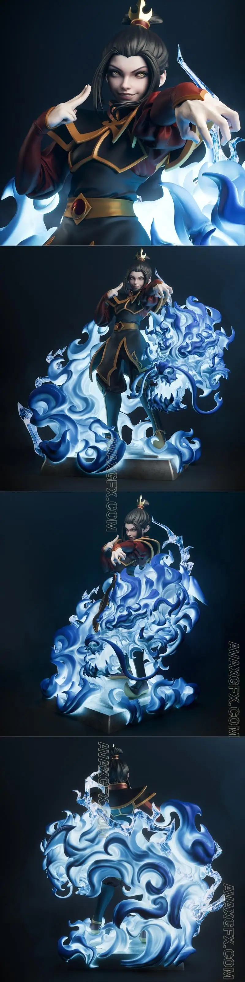 CA 3D Studios - Azula - STL 3D Model