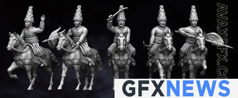 Qajar Persian Cavalry - STL 3D Model