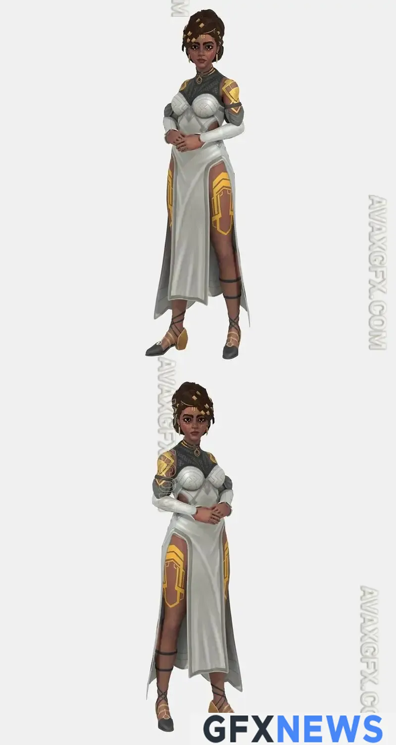 CA 3D Studios - Sailor Moon Rei Hino - STL 3D Model