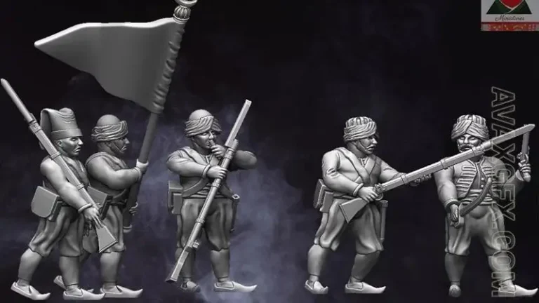 Napoleonic Ottoman Infantry - STL 3D Model Napoleonic Ottoman Infantry – STL 3D Model
