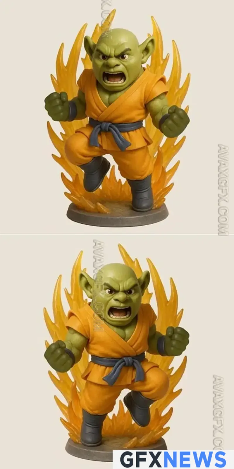 Shrek Goku - STL 3D Model