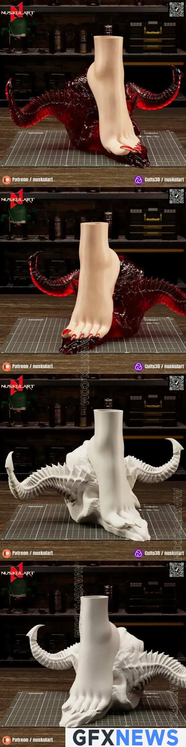 WICKED - Kratos Sculpture - STL 3D Model