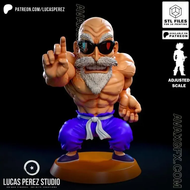 Lucas Perez – Maestro Roshi – STL 3D Model